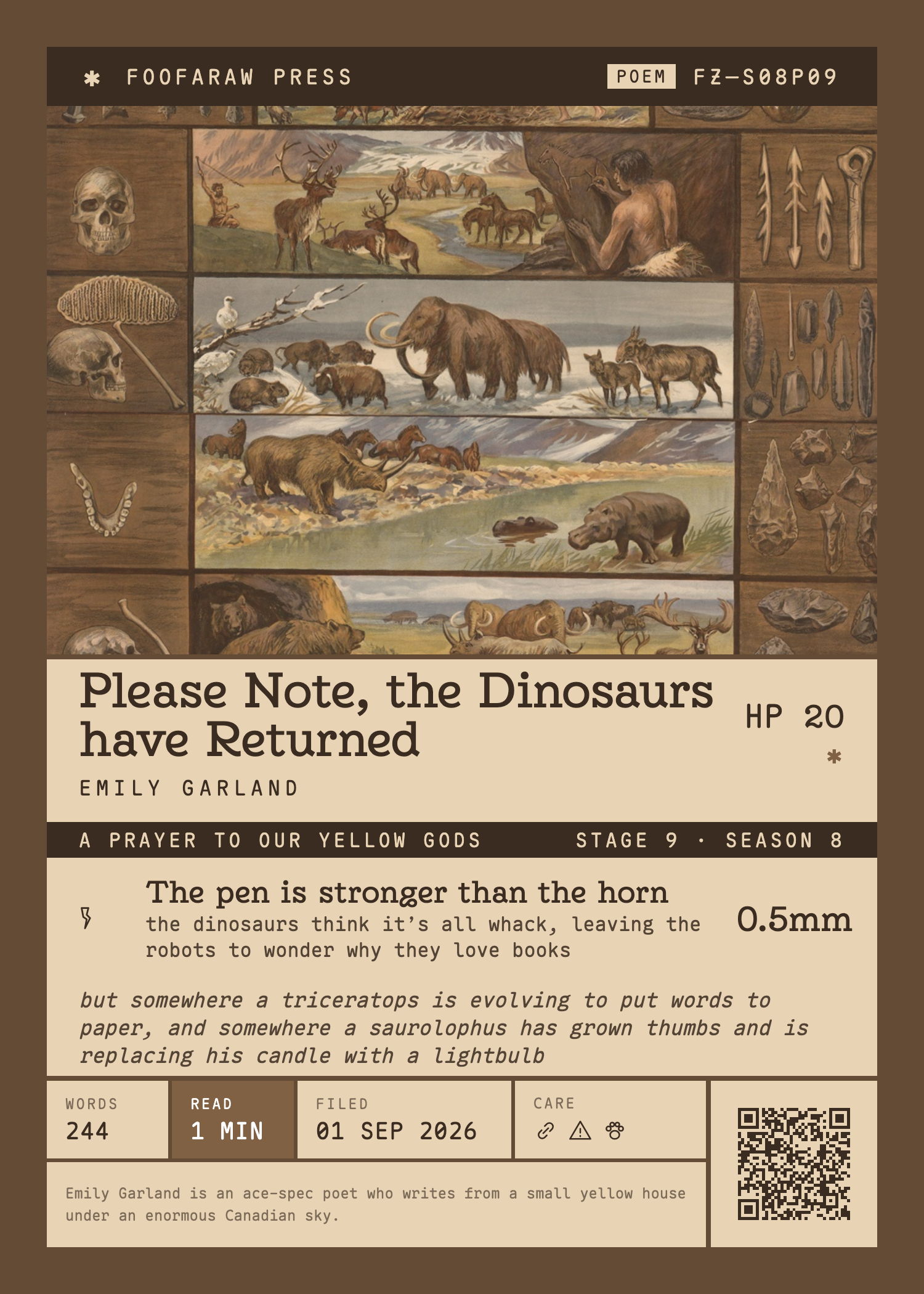 Please Note, the Dinosaurs have Returned — House